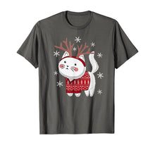 Load image into Gallery viewer, Ugly Christmas Sweater Cat Deer T-Shirt