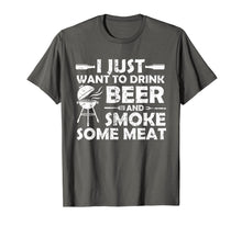 Load image into Gallery viewer, BBQ Smoking Pitmaster Shirt Art Gift Drink Beer Smoke Meat