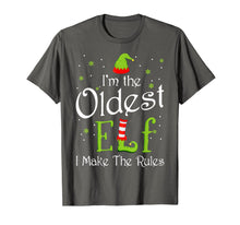Load image into Gallery viewer, I'm The Oldest Elf Christmas Gift Idea Xmas Family T-Shirt