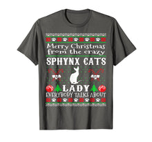 Load image into Gallery viewer, Merry Christmas Sphynx Cats Lady Ugly Sweater T-Shirt
