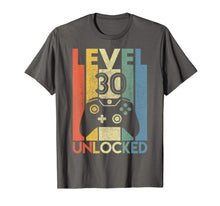 Load image into Gallery viewer, Level 30 Unlocked Shirt Funny Video Gamer 30th Birthday Gift T-Shirt