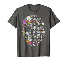 Load image into Gallery viewer, They Whispered To Her Flower Skull Tshirt