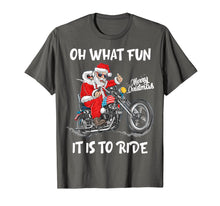 Load image into Gallery viewer, Biker Santa Motorcycle Fan Merry Christmas Xmas Holidays T-Shirt