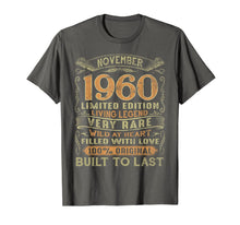 Load image into Gallery viewer, Vintage 59 Years Old November 1960 59th Birthday Gift Ideas T-Shirt