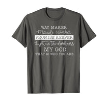 Load image into Gallery viewer, way maker miracle worker promise keeper christian faith T-Shirt-175098