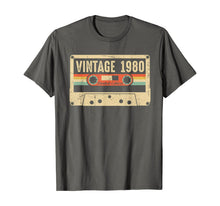 Load image into Gallery viewer, Vintage 1980 40 years Awesome 40th birthday Retro Cassette T-Shirt-258231