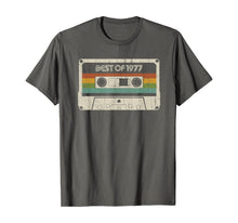 Load image into Gallery viewer, Vintage Best of 1977 42nd Birthday Cassette T-Shirt-119179