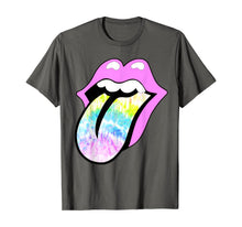 Load image into Gallery viewer, Lavender Rose Lips Tie Dye Tongue Out Pastel Spring T-Shirt-477390