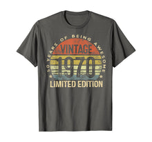 Load image into Gallery viewer, 50 Year Old Gifts Vintage 1970 Limited Edition 50th Birthday T-Shirt-145786