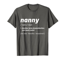 Load image into Gallery viewer, Funny Mother's Day Shirt Gift Nanny Mama Definition TShirt