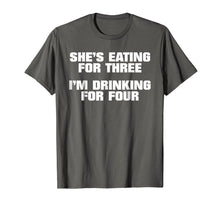 Load image into Gallery viewer, Funny Pregnancy Gift tshirt for Twin Dads, Drinking for 4