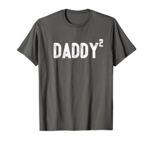 Load image into Gallery viewer, Mens Daddy to be of 2 kids - 2nd power squared Dad shirt