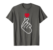 Load image into Gallery viewer, Cute Saranghae Korean Finger Heart K-Pop K-Drama Love Shirt