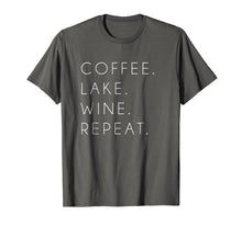 Load image into Gallery viewer, Coffee Lake Wine Repeat Shirt Funny Cute Summer Gift