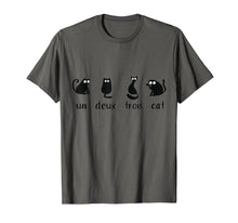 Load image into Gallery viewer, Un Deux Trois Funny Cat Shirt