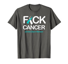 Load image into Gallery viewer, Cervical Cancer Awareness Products Fck Cancer Shirt