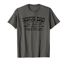 Load image into Gallery viewer, Fathers Day T-Shirt Bonus Dad Friend For Life Step Dad