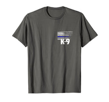 Load image into Gallery viewer, K-9 Police Officer USA Flag T-Shirt LEO Cops Law Enforcement
