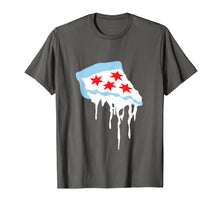 Load image into Gallery viewer, Deep Dish Chicago T-shirt- The chicago flag as pizza