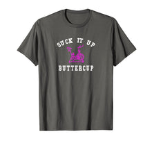 Load image into Gallery viewer, Exercise Motivational Shirt Suck It Up Quote Cycle Tee