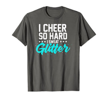 Load image into Gallery viewer, I Cheer So Hard I Sweat Glitter Tshirt Cheer Cheerleader