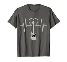 Load image into Gallery viewer, Electric Guitar Player EKG Pulse Heartbeat TShirt Great Gift