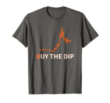 Load image into Gallery viewer, Buy the Dip Cryptocurrency Bitcoin Market Cap Graph T Shirt