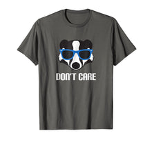 Load image into Gallery viewer, Don't Care T-Shirt With Honey Badger Wearing Sunglasses