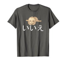 Load image into Gallery viewer, Sloth Nope Written in Japanese Writing T Shirt