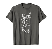 Load image into Gallery viewer, Faith Over Fear Shirt God Heals Cancer Trust Hope Tee
