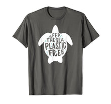 Load image into Gallery viewer, Keep the Sea Plastic Free Turtle T-shirt - Straws Suck