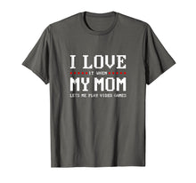 Load image into Gallery viewer, I Love My Mom T-shirt Funny Teenager Gift Teen Boy Gamer