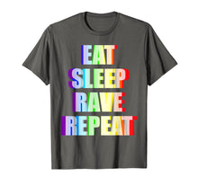 Load image into Gallery viewer, 3D Effect Eat Sleep Rave Repeat T-Shirt For Ravers