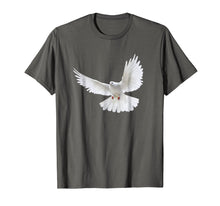 Load image into Gallery viewer, Beautiful Flying Peaceful White Dove Photo Portrait T-Shirt
