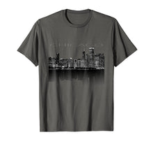 Load image into Gallery viewer, Chicago City Skyline Lights at Night T shirt