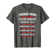 Load image into Gallery viewer, Proud Mom Of A 2019 College Graduate Shirt For Women