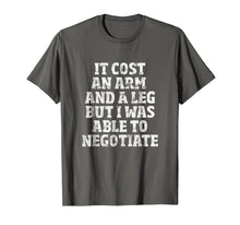 Load image into Gallery viewer, Amputee T-Shirt: Able To Negotiate Funny Leg Amputee Shirt
