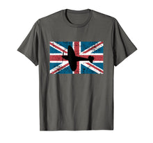 Load image into Gallery viewer, Patriotic RAF Supermarine Spitfire British flag t-shirt