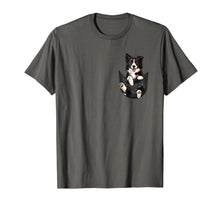 Load image into Gallery viewer, Dog in Your Pocket Border Collie t shirt tee shirt