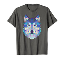 Load image into Gallery viewer, Wolf Geometric Art Howling Moon Animal Graphic T-Shirt