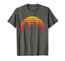 Load image into Gallery viewer, Retro Sun Minimalist Pine Tree Design T-Shirt