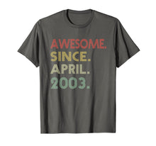 Load image into Gallery viewer, Awesome Since April 2003 Vintage T-Shirt 16th Birthday Gift