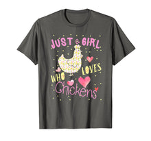 Load image into Gallery viewer, Just A Girl Who Loves Chickens T-Shirt Funny Gift for Girls