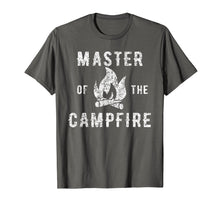 Load image into Gallery viewer, Master of the campfire - Camping Lover Slogan T-Shirt