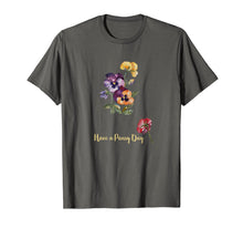 Load image into Gallery viewer, Fun Pansy T-Shirt Floral Men Women T-Shirt