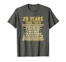 Load image into Gallery viewer, 20 Year Anniversary T Shirt 20th Wedding Gift Couples