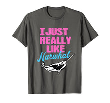 Load image into Gallery viewer, I Just Really Like Narwhal Shirt Granddaughter Pink Girlish