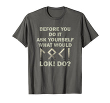 Load image into Gallery viewer, Funny Norse Vikings Shirt Loki God Runes Mythology TShirt