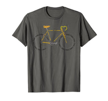 Load image into Gallery viewer, Bicycle Anatomy Shirt | Cute Cycling Is Life T-Shirt Gift