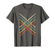 Load image into Gallery viewer, Retro Vintage Drummer TShirt 80s Distressed Drum Sticks